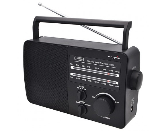 Radio portabil MYRIA MY2603, AM/FM, negru-gri