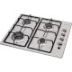 Built-in MYRIA MY1812 gas cooker, 4 cooking zones, silver