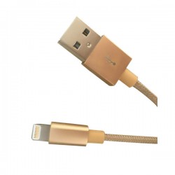 Cablu de date Lightning pentru iPhone, MYRIA MY9010GD, 1m, Auriu