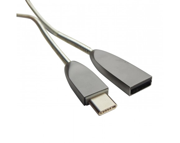 Cablu de date USB Type C MYRIA MY9014, Gri