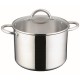 MYRIA MY4152 Stainless steel pot with lid, 6.5l, 24cm
