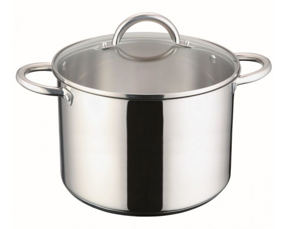 MYRIA MY4152 Stainless steel pot with lid, 6.5l, 24cm