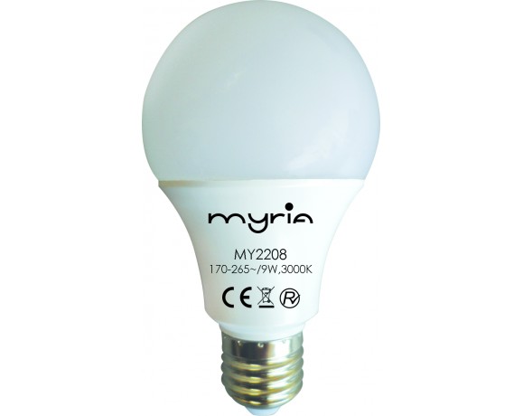 Bec LED MYRIA JHD-8626-09R, 9W, E27, lumina rece