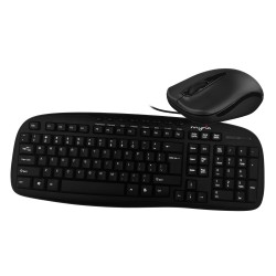 Kit tastatura si mouse cu fir MYRIA MY8517, USB, negru