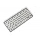Tastatura Wireless MYRIA MY8060, USB, alb-argintiu