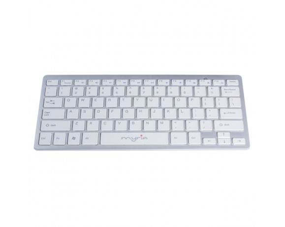 MYRIA MY8060 Wireless Keyboard, USB, white-silver