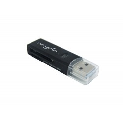 Cititor de carduri MYRIA MY8024, USB 3.0, SD/microSD, negru