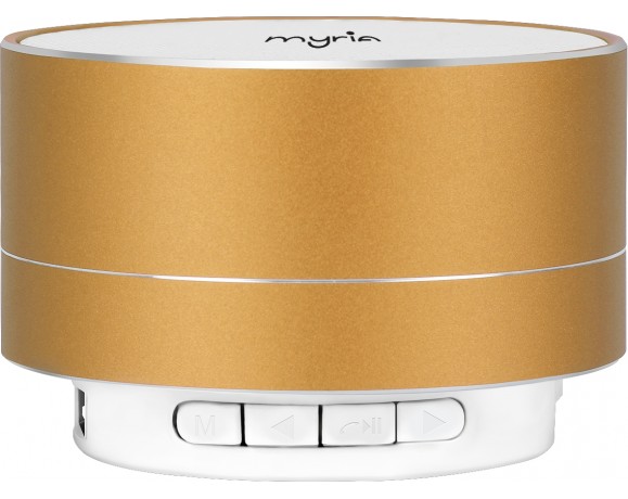 MYRIA MY9057 portable speaker, 3W, Bluetooth, gold