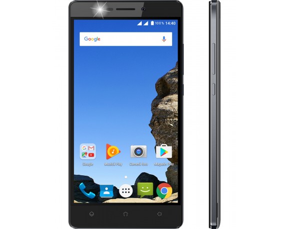 MYRIA Grand 4G MY9063 Smartphone, Dual Sim 5.5", 13MP, 2GB RAM, 16GB, Quad-Core, Black