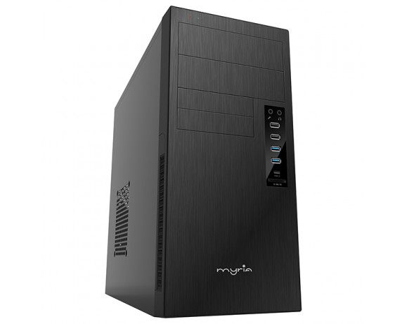 Desktop MYRIA Style V36, AMD Quad-Core A12-9800 pana la 4.2GHz, 8GB, 1TB, AMD Rdeon R7, Linux