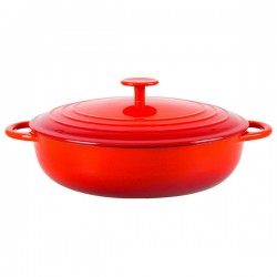 MYRIA MY4173 Cast iron cooking pot, 28cm, 4l, red