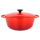 MYRIA MY4171 Light cast iron cooking pot, 24cm, 4l, red