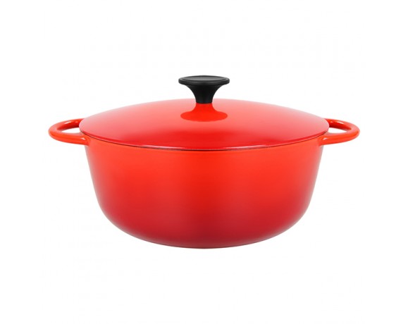 MYRIA MY4171 Light cast iron cooking pot, 24cm, 4l, red