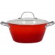 MYRIA MY4174 Light cast iron cooking pot, 24cm, 4l, red-silver