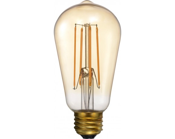 MYRIA MY2220 LED bulb, 6.5W, E27, ST58, 2200K, amber light