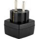 MYRIA MY2334 UK-EU Plug adapter, 3500W, black