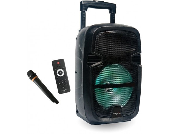 MYRIA MY2612 Portable speaker with microphone, Bluetooth, 30W, negru