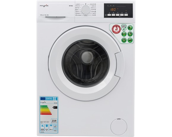 MYRIA MY1506 High-efficiency front load washer, 8kg, 1200rpm, A++, white