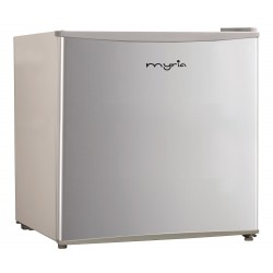 MYRIA MY1025SV Mini Refrigerator, 43 l, A+, silver
