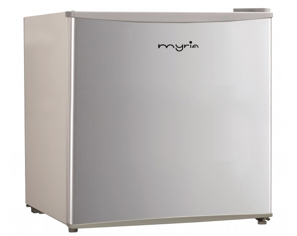 MYRIA MY1025SV Mini Refrigerator, 43 l, A+, silver