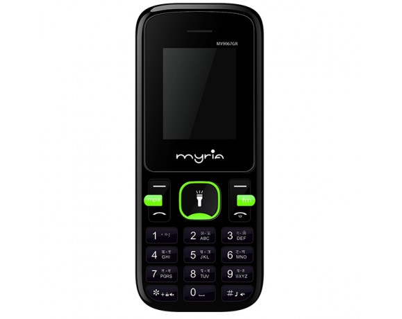 MYRIA MY9067GR Mobile phone, Dual Sim, black-green