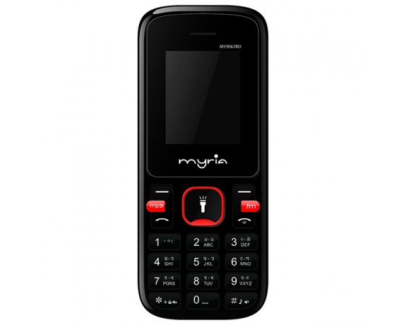 MYRIA MY9067RD Mobile phone, Dual Sim, black-red