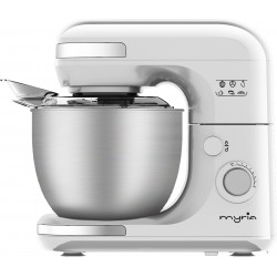 MYRIA MY4098 Multi-function stand mixer with 7 speed settings, 600W, white