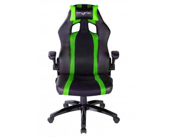 MYRIA MG7406GR gaming chair, black and green