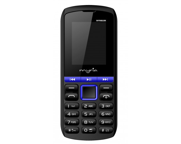 Telefon mobil MYRIA Play MY9081BK, 64MB, 3G, Dual Sim, negru