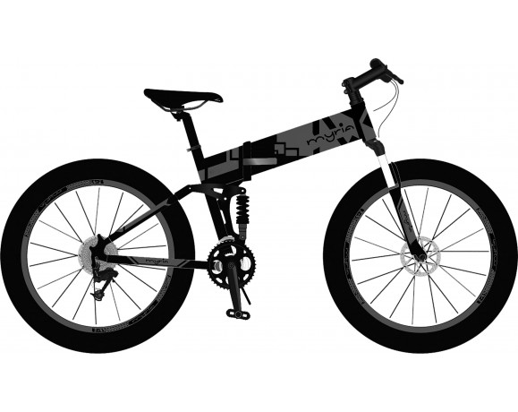 Bicicleta electrica pliabila MYRIA MY7018, 21 viteze, 26", aluminiu