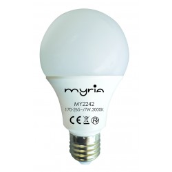 MYRIA MY2242 LED Bulb, 7W, E27, 3000K, warm light