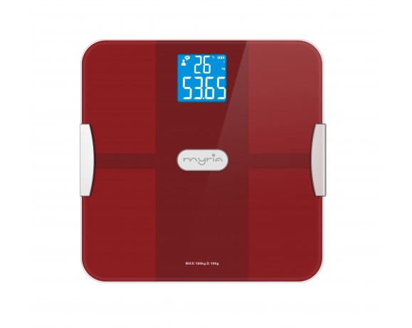 MYRIA MY4836 Smart scale, 180kg, red