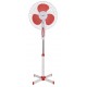MYRIA MY4208RD Stand fan, 3 speed control panel, white-red